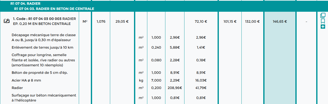 ex ouvrage radier beton